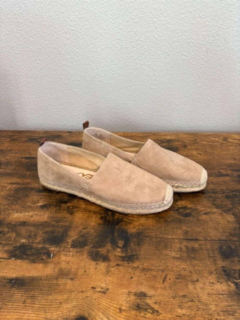 Sam Edelman Khloe Beige Suede Espadrilles